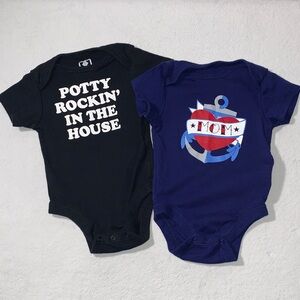 Old Navy Short Sleeve Onesies Size 3-6 Months